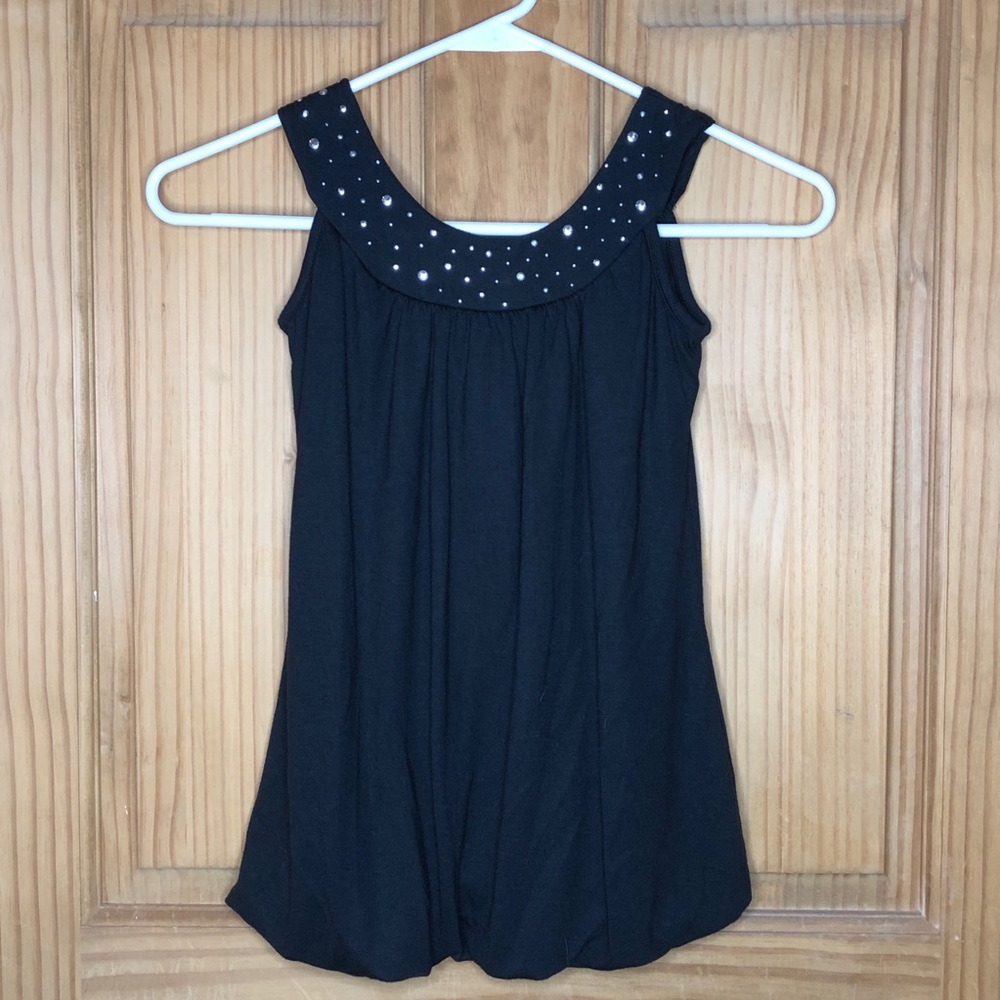 Xhilaration Black Dressy Tank Top (S)